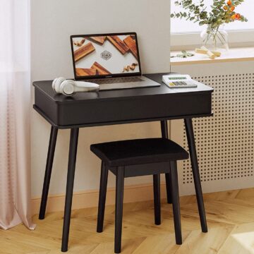 Set bàn trang điểm đen 0016 - Black Vanity Set 0016