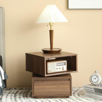 Tủ đầu giường 0017 - Rotatable Nightstand 0017