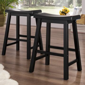 Ghế bar đơn không tựa màu đen 001 - Black Stool Bar 001