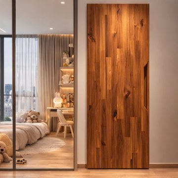 Acacia solid wood cabinet - single unit - single door